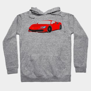 Ferrari SF90 Selfmade car Red Hoodie